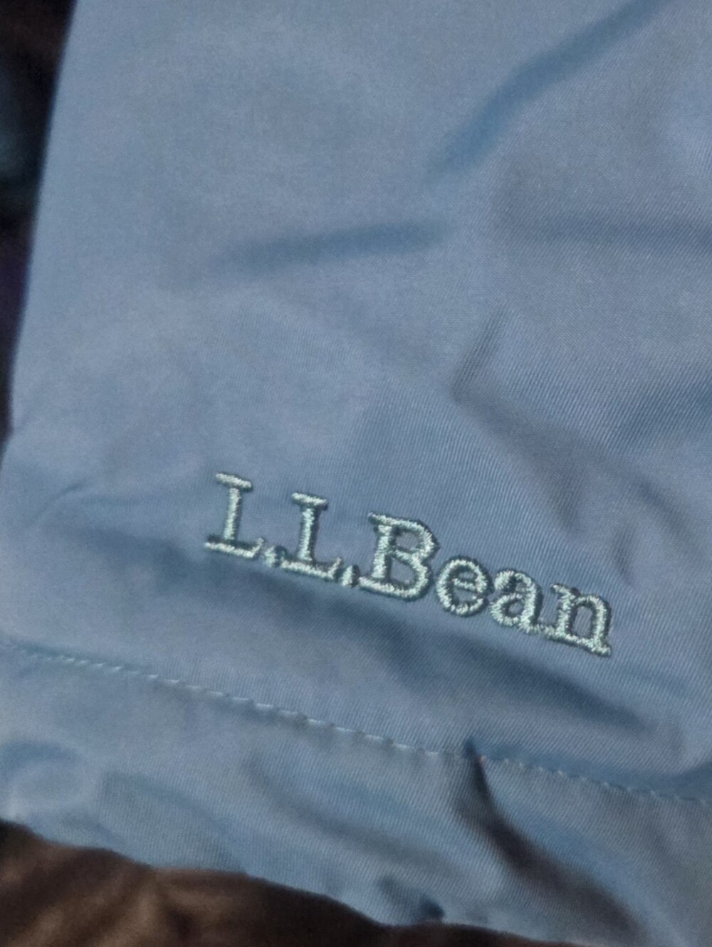 LL Bean Womens Winter Warmer Hooded Lined Jacket Parka Blue Size Medium - Picture 3 of 8